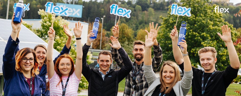motivierte Mitarbeitende von Flex
