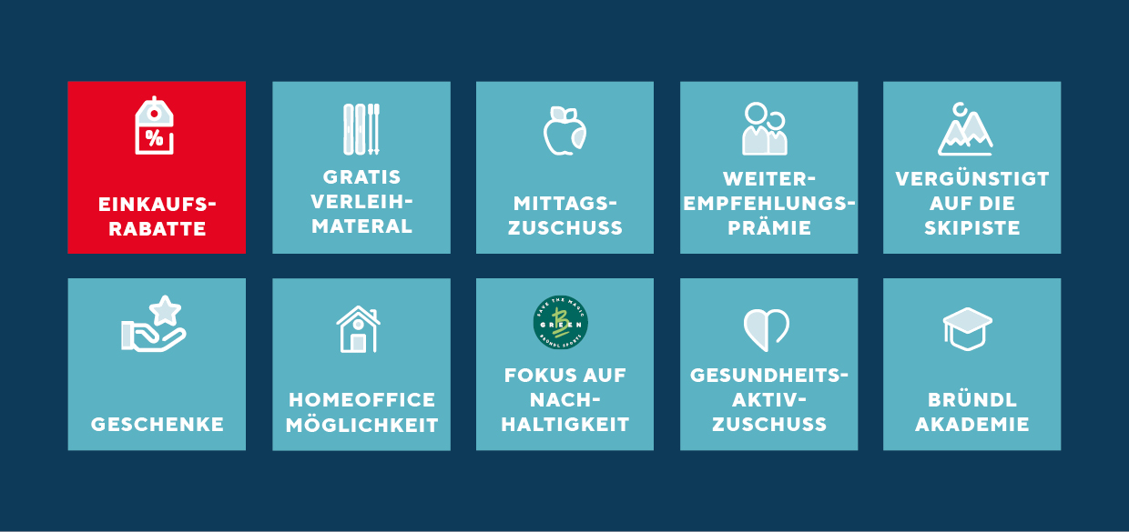 Benefits bei Bründl Sports