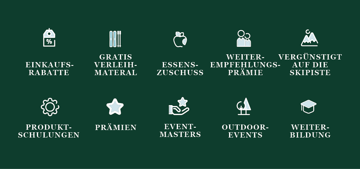 Benefits bei Bründl Sports