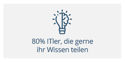 - Know-How im Team: 80% ITler