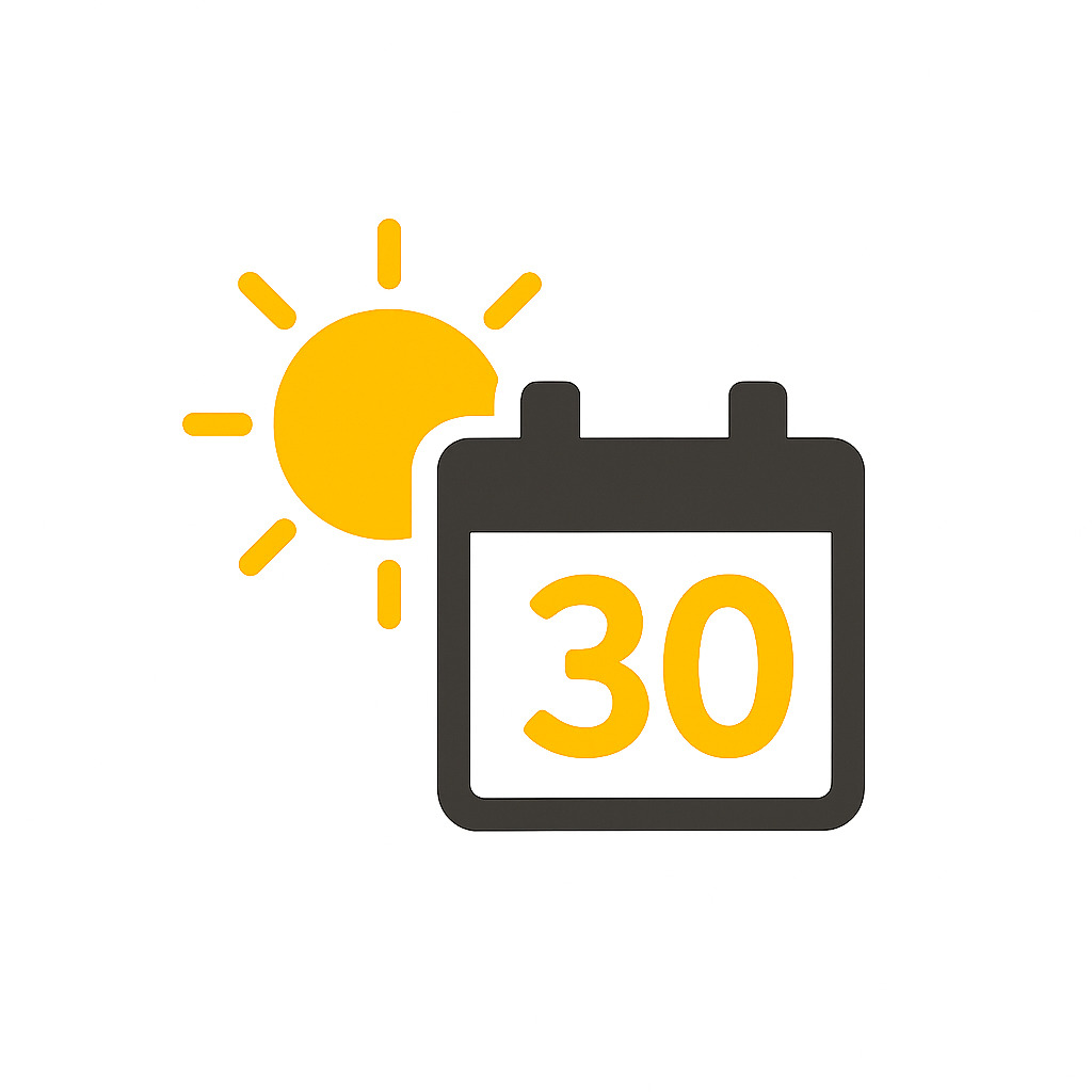 30 Tage Urlaub