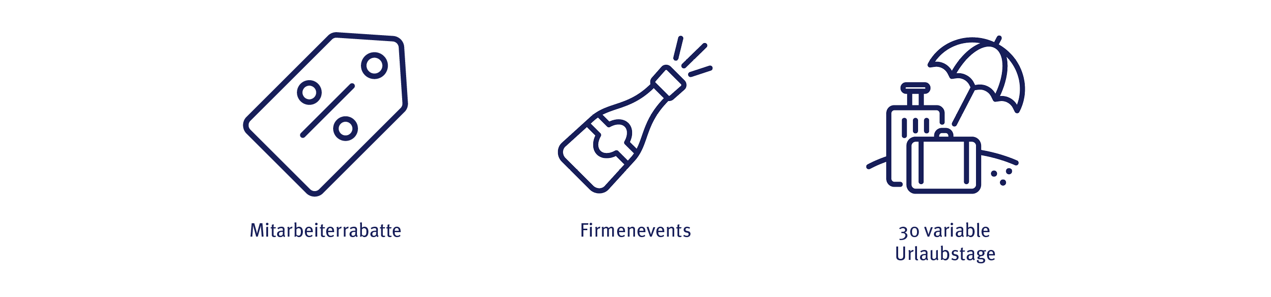JobRad, Firmenevents, 30 variable Urlaubstage, Zuschuss zur betrieblichen Altersvorsorge
